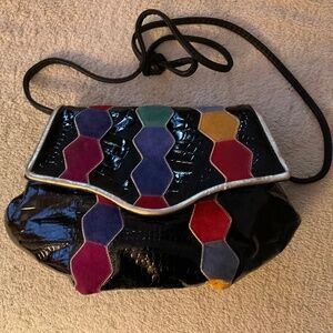 Hala Crossbody Bag with Suede patterns - Very Gently Used!